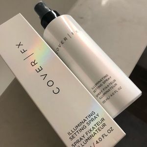 Cover FX illuminating setting spray.